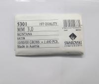 3mm Montana Satin Swarovski Bicone 5301 Beads 36/72/144/432/720 Pieces Jewelry findings, embroidery materials, jewelry making