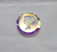 30 MM Swarovski Decorative Crystal Pendant Beads in Crystal AB vintage findings, jewelry making