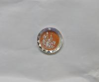 20mm Very Rare Vintage Neuschwanstein Castle engraved Swarovski Round Pendants Crystal Aurore Boreale drop 2/6/12 Pieces vintage findings