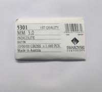3mm Indicolite Satin Swarovski Bicone 5301 Beads 36/72/144/432/720 Pieces Jewelry findings, embroidery materials, jewelry making