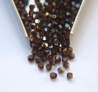 3mm Smoked Topaz Satin Swarovski Bicone 5301 Beads 36/72/144/432/720 Pieces Jewelry findings, embroidery materials, jewelry making