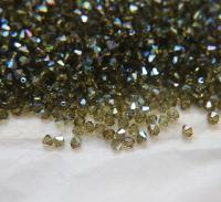 4mm Swarovski Khaki AB Bicones beads rainbow 36/72/144/432/720 Pieces (550) rainbow beads, jewelry making, couture embellishments