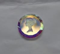 30 MM Swarovski Decorative Crystal Pendant Beads in Crystal AB vintage findings, jewelry making