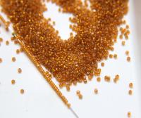 11/0 True cuts Charlotte Beads Amber Silver Lined 10/20/50/250/500 Grams PREMIUM SEED BEADS, Native Supply