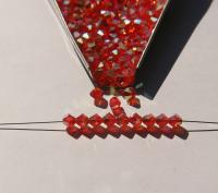 5mm Vinatge Swarovski SUN Aurore Boreale 2X FC Bicones 12/36/72/144/432/720 Pieces rainbow beads, jewelry making, couture embellishments