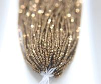 11/0 Hanks Charlotte Cut Beads MATT Dorado 1/5/25/50/100 Hanks PREMIUM Seed Beads, Native Supplies