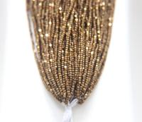 11/0 Hanks Charlotte Cut Beads MATT Dorado 1/5/25/50/100 Hanks PREMIUM Seed Beads, Native Supplies