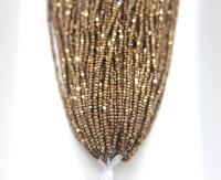 11/0 Hanks Charlotte Cut Beads MATT Dorado 1/5/25/50/100 Hanks PREMIUM Seed Beads, Native Supplies