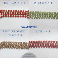 16SS Rhinestone Chain Swarovski Vintage MATT 4mm Jewelry making embroidery materials ORNAMENTS vintage findings lace