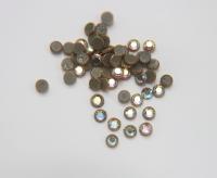 34SS Vintage Swarovski Hotfix Silver/Gold Ringed Rose 2039 Swarovski Roses (7.2 mm) Made in Austria 36/72/288/720  Pieces
