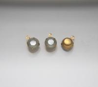 Swarovski 11mm Round setting drop dangle (one/two loop) in Vintage Crystal Frosted 6/12/24/100 Pieces jewelry supplies Brass/Vintage Black