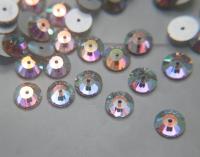 9mm Preciosa Crystal Flat Back Sew-On Stone - Loch Rose 12 Facet Sew-on STONES 6/24/72/144 Pieces, embroidery materials, wedding decoration