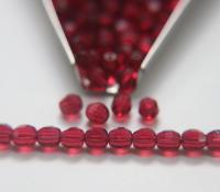 Czech Glass Beads, 6mm Ruby Firepolish, Faceted Round 12/36/72/144/288 Pieces Jewelry making beads Made in Czech Republic PREMIUM MATERIALS