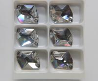 Swarovski 3265 Cosmic Crystal Sew-On Bead 26 x 21 mm, embroidery, jewelry parts 2/6/12/24 pieces bridal decorations, embroidery material