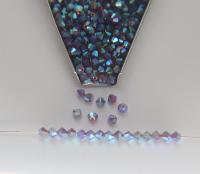 4mm Preciosa Amethyst Opal 2X Aurore Boreale Bicones Beads 36/72/144/432/720 Pieces PREMIUM MATERIALS,embroidery materials