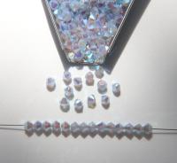 4mm Preciosa Light Sapphire Opal 2X Aurore Boreale Bicones Beads 36/72/144/432/720 Pieces PREMIUM MATERIALS,embroidery materials