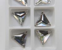 22 mm Swarovski (3270) Cosmic Triangle Crystal, embroidery, jewelry parts 1/2/6/24 pieces bridal decorations, embroidery materials
