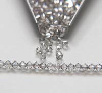 4mm Crystal Silver Shade Swarovski Bicone Cuts Beads 36/72/144/432/720 Pieces jewelry making, loose beads