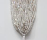 11/0 Hanks Charlotte Cut Beads Patina White Opal Aurore Boreale 1/5/25/50/100 Hanks PREMIUM SEED BEADS, Native Supplies