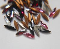 11x3mm Swarovski Mix Colors Marquise New Vintage Pointy Back Navette 4200 crystals Jewery making stones gemstones
