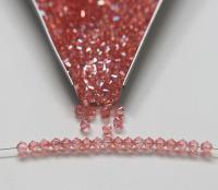 4mm Swarovski Rose Peach Aurore Boreale Bicones beads rainbow 36/72/144/432/720 Pieces rainbow beads, jewelry making, couture embellishment
