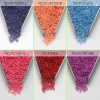8/0 Charlotte Cut Beads MATT Neon Linings Grams frosted glass beads jewelry supply native beads embroidery supply