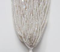11/0 Hanks Charlotte Cut Beads Patina White Opal Aurore Boreale 1/5/25/50/100 Hanks PREMIUM SEED BEADS, Native Supplies