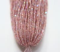 11/0 Hanks Charlotte Cut Beads Patina Neon Pink Lined Aurore Boreale Hanks PREMIUM SEED BEADS Native Supplies
