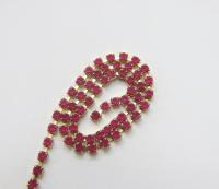 12SS MATT Rhinestone Chain Swarovski vintage 3mm vintage findings strass chains PREMIUM supplies wedding decorations laces