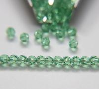 4mm Swarovski 5000 Light Emerald Faceted Round Beads Jewelry findings ornaments making beads