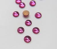 11 mm Swarovski Round Cabochon Cabs foiled Fuchsia Article # 2090/4 Vintage Flat Back 2/6/36/72/144 Pieces
