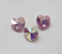18 MM Swarovski Crystal Heart Pendant Beads 6202 Crystal drops in vintage findings jewelry making dangles decoration