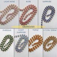 16SS Rhinestone Chain Swarovski Vintage MATT 4mm Jewelry making embroidery materials ORNAMENTS vintage findings lace