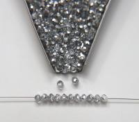 4mm Vintage Swarovski crystal beads Crystal Comet Argent Light faceted article 5309 PREMIUM rare vintage supplies jewelry making