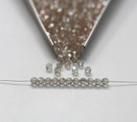 4mm Vintage Swarovski crystal beads Cantaloupe faceted round beads article 5000 PREMIUM rare vintage supplies jewelry making