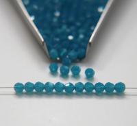 4mm Vintage Swarovski crystal beads Caribbean Blue Opal faceted round beads article 5000 PREMIUM rare vintage supplies jewelry making