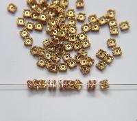 Swarovski Square Spacer Rondelle 177604 5mm Metal findings vintage components jewelry making craft supplies decorations