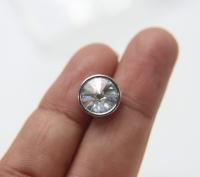 12mm Rare Swarovski Crystaletts Bezel Buttons Swarovski Crystal vintage articles