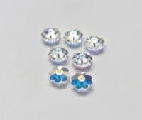 12mm Swarovski Crystal Aurore Boreale Unfoiled 3700 Marguerite Lochrose Margarita Flower Beads jewelry making Vintage finding
