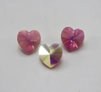 18 MM Swarovski Crystal Heart Pendant Beads 6202 Crystal drops in vintage findings jewelry making dangles decoration