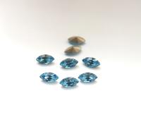 10X5 mm Vintage Swarovski 4200 fancy Navette in Aquamarine Jewery making stones gemstones fancy stones