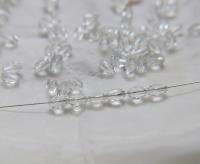 Vintage Preciosa 7.5x5mm Crystal Olive Beadsjewelry making Vintage beads embroidery materials jewelry making