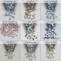 16ss Clear Flatback Swarovski Rose Montees, 4mm Silver Plated Mounted Rose Montees in colors sewon embroidery materials tailoring wedding