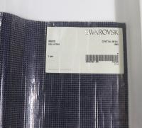 Swarovski Crystal Mesh Standard Sheet in Dark Indigo (40000) 500x200mm Hotfix Black Plating back