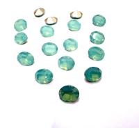 Vintage Swarovski 8x6 mm Oval Shape 4100 Premier Aquamarine Crystal Rhinestones gemstones jewlery making color zirconium