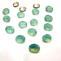 Vintage Swarovski 8x6 mm Oval Shape 4100 Premier Aquamarine Crystal Rhinestones gemstones jewlery making color zirconium