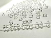 4x6mm Crystal Preciosa Flat Bicone Spacer Beads jewelry making VINTAGE wedding decorations