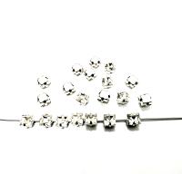 4mm square Swarovski Crystal Montees 4mm silver Plated Mounted Rose Montees sewon embroidery materials wedding decoration