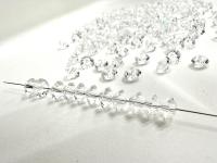 4x6mm Crystal Preciosa Flat Bicone Spacer Beads jewelry making VINTAGE wedding decorations