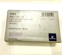 Vintage Swarovski 4161 Long Classical Oval 21x7mm Light Colorado Topaz Satin unfoiled (2 Pieces) gemstones, jewlery making, color zirconium